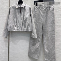 Buy New Cheap Loewe Jacket and Pants Set LW032401 Grey 2026