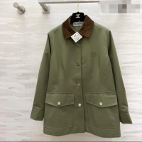 Top Quality Loewe Jacket LW032411 Green 2026