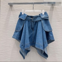 Buy Promotional Loewe Cotton Denim Mini Skirt LW032423 Blue 2026