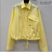 Grade Quality Loewe Cotton Shirt LW042212 Yellow 2026