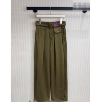 Good Product Loewe Cotton Pants LW042215 Green 2026