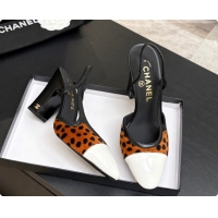 Purchase Chanel Mixed Fibers & Patent Leather Slingbacks Pump CH072714 Brown 2026