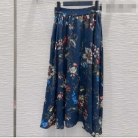 New Release Creation Louis Vuitton Printed Skirt LV041437 Deep Blue 2026