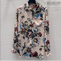 Buy Fashionable Louis Vuitton Printed Shirt LV041440 Beige 2026