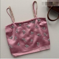 Super Quality Miu Miu Vest with Strass MM032308 Pink 2026