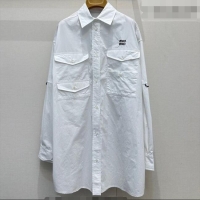 Famous Brand Miu Miu Long Shirt MM032315 White 2026