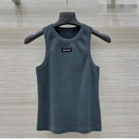 Hot Sell Cheap Miu Miu Cotton Knit Vest MM032318 Blue 2026