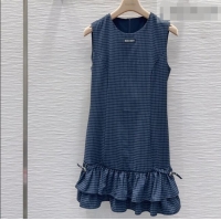 Original Cheap Miu Miu Dress M42122 Blue 2026