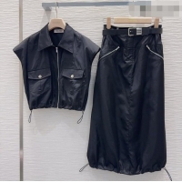 Grade Quality Miu Miu Vest and Skirt M42123 Black 2026