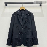 Super Quality Miu Miu Holiday Jacket with Charm 21032 Black 2026