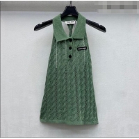 Modern Classic Miu Miu Knit Vest MM042114 Green 2026