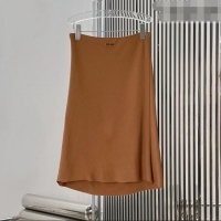 Grade Quality Miu Miu Silk Dress 0421 Brown 2026