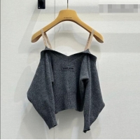 Fashion Discount Miu Miu Cashmere Short Cashmere MM042118 Grey 2026