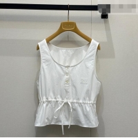 Free Shipping Discount Miu Miu Vest MM042119 White 2026