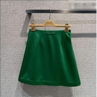 Low Price Miu Miu Cotton Mini Skirt MM042218 Green 2026