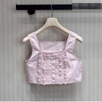 Reasonable Price Miu Miu Mini Vest MM042220 Pink 2026