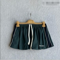Good Taste Miu Miu Cotton Mini Skirt MM042222 Green 2026
