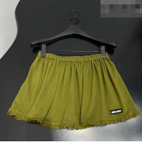 Super Quality Miu Miu Mini Skirt MM0420024 Green 2026