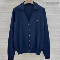 Hot Sell Cheap Miu Miu Wool Cardigan MM042333 Blue 2026