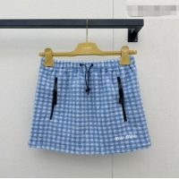 ​Buy Promotional Miu Miu Fleece Skirt M081245 Blue 2026