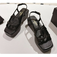 Good Quality Chanel Lambskin Sandals G47401 Black 2026 