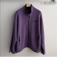 Famous Brand Miu Miu Cashmere Jacket M081328 Purple 2026