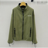 Top Grade Miu Miu Fleece Jacket M081329 Green 2026