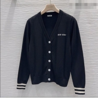 New Design Miu Miu Knit Cardigan M081337 Black 2026