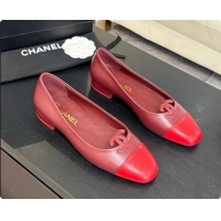 Hot Style Chanel Calfskin Ballet Flats G47478 Burgundy 2026