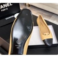 Popular Style Chanel Calfskin Ballet Flats G47478 Beige 2026