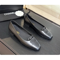 Purchase Chanel Calfskin Ballet Flats G47478 Black 2026