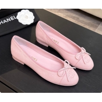 Luxurious Chanel Fabric Ballet Flats Ballerinas G26250 Pink 2026