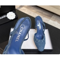 Discount Chanel Denim Slingbacks 9cm Heel G46859 Blue 02 2026