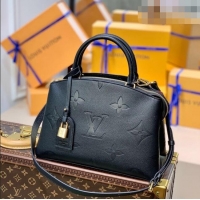 Best Price Louis Vuitton Petit Palais Tote Bag in Monogram Leather M58916 Black 2026