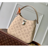 Big Discount Louis Vuitton All Around PM Bag in Perforated Mahina Leather M27336 Beige 2026
