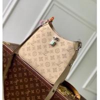 Big Discount Louis Vuitton All Around PM Bag in Perforated Mahina Leather M27336 Beige 2026
