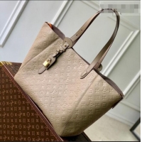 Trendy Design Louis Vuitton All In One MM Tote Bag in Tourterelle Grey Monogram Leather M25889 2026