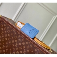 Good Looking Louis Vuitton Romy Card Holder in Monogram Leather M27758 Blue Jeans 2026