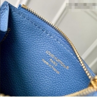 Good Looking Louis Vuitton Romy Card Holder in Monogram Leather M27758 Blue Jeans 2026