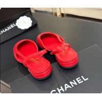 Shop Cheap Chanel Lambskin Flat Slingbacks G31319 CH081613 Red 2026