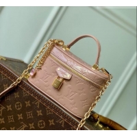 Reasonable Price Louis Vuitton Vanity Chain Pouch Mini bag in Monogram Mirror Leather M27169 Pink 2026