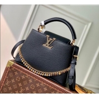 Buy Discount Louis Vuitton Capucines BB Bag in Taurillon Leather M28197 Black 2026