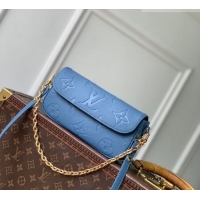 Low Cost Louis Vuitton Wallet On Chain Ivy Mini Bag in Monogram Leather M27755 Blue Jeans 2026