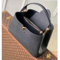 Top Grade Louis Vuitton LV Capucines Top Handle Bag in Taurillon leather M26259 Black 2026