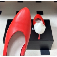 Popular Style Chanel Lambskin & Calfskin Pumps 8cm Heel G47474 Red 2026