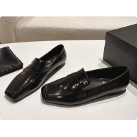 Purchase Chanel Shiny Calfskin Moccasins Loafers G47493 Black 2026