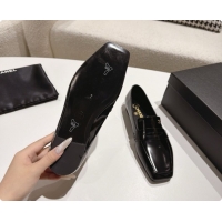 Purchase Chanel Shiny Calfskin Moccasins Loafers G47493 Black 2026