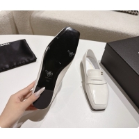 Charming Chanel Shiny Calfskin Moccasins Loafers G47493 White 2026