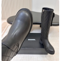 Unique Style Chanel Calfskin High Boots with Pocket CH081736 Black 2026