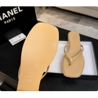 Buy New Cheap Chanel Goatskin Thongs Sandals G47319 Beige 2026